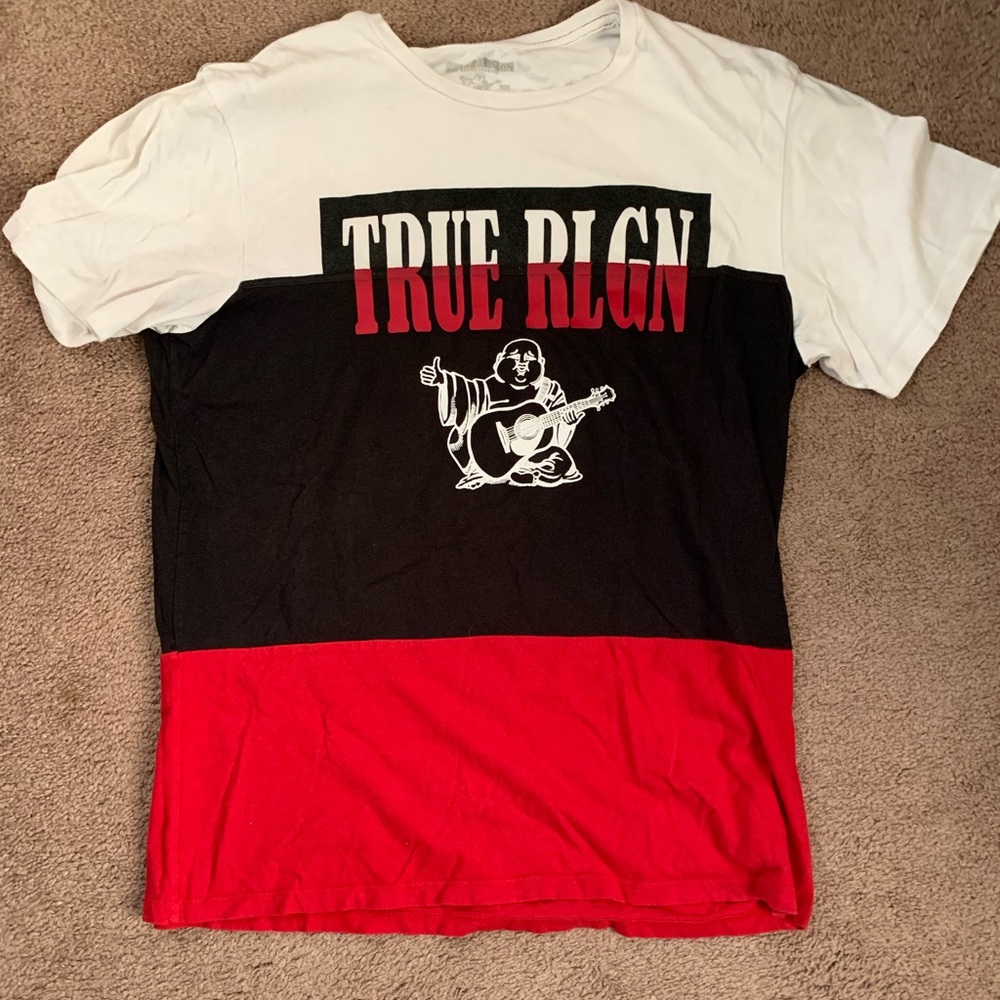 Multi Color True Religion short sleeve shirt